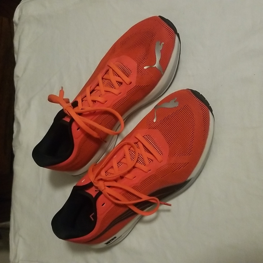 Puma Velocity Nitro Orange with Black size 8